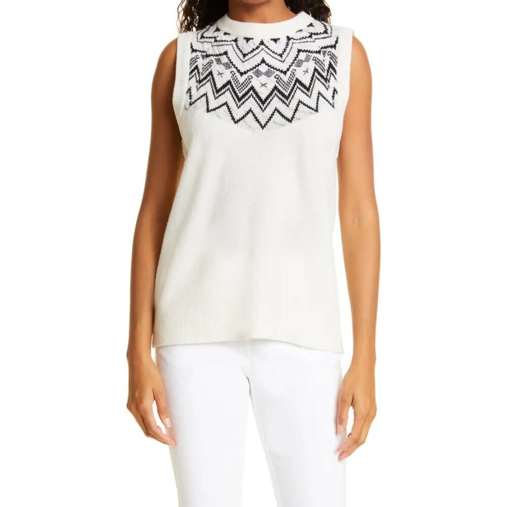 ATM Wool Fair‎ Isle Sleeveless Sweater Size S New Retails: $295